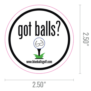 "got balls?" Four (4) Pack of Stickers